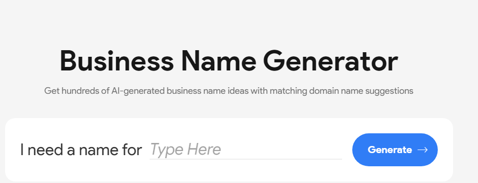 business name generator