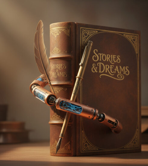 a tecnologia e a literatura abraçadas